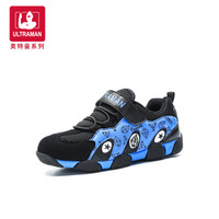 奥特曼童鞋 新款中小童小孩儿童运动鞋 A10191 黑天蓝 36码