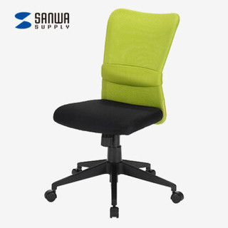 山业 电脑椅 透气网布椅子办公椅 人体工学可升降椅子 腰垫 绿色 SNC055G