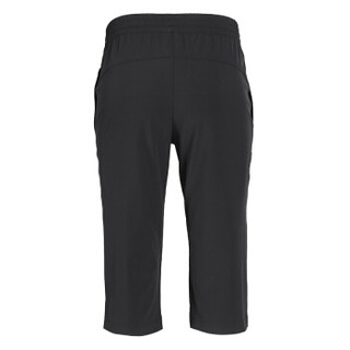 匹克（PEAK)男裤轻便舒适透气梭织七分裤运动裤 DF392061 黑色 X4L码