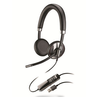 Plantronics 缤特力 Poly C725M ANC主动降噪头戴式耳麦 办公会议耳机 在线教育学习耳机