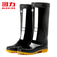 回力雨鞋男士款时尚雨靴户外防水防滑耐磨HL807高筒黑色41码