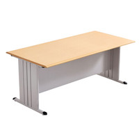 驰界（chijie）钢木图书馆阅览室桌防火面板阅览桌钢架长条桌会议培训桌