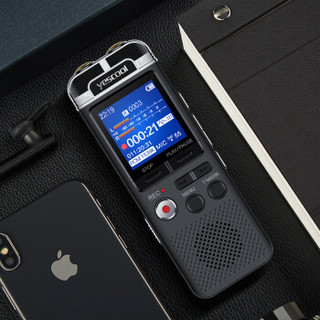 音士顿（yescool） A90录音笔 8G黑色 专业微型 智能降噪 学习会议 商务采访 60米远距录音  超长待机