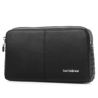 新秀丽(Samsonite）精品商务牛皮革手包68B*09006 黑色大号