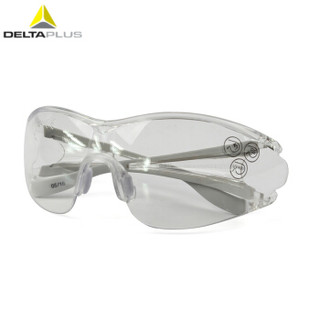 代尔塔（Deltaplus）101128护目镜 时尚防护眼镜防刮擦防雾眼镜 透明镜片 5付装