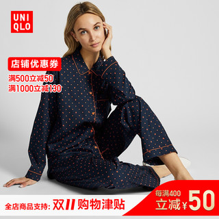 UNIQLO 优衣库 418578 女装长袖睡衣