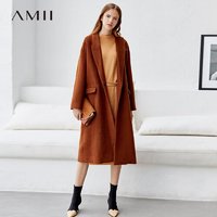 AMII 11840170 女士长款毛呢大衣