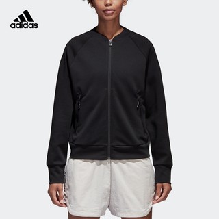 adidas 阿迪达斯 CG1032 女士夹克 (黑色，S)