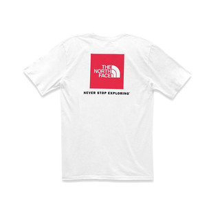 THE NORTH FACE 北面 RED BOX TEE 男士短袖T恤 (白色、XL)