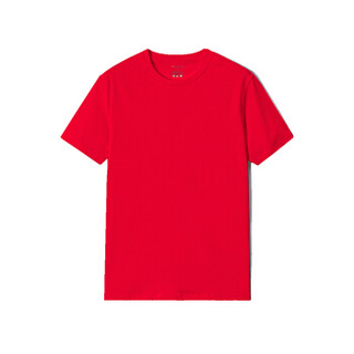 Luxury Lane 2f0007 男士纯色T恤 (红色、M)