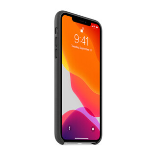 Apple iPhone 11 Pro Max 皮革保护壳  黑色