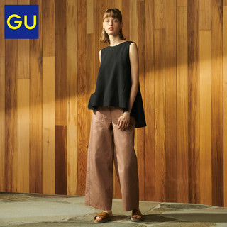 gu极优320322女装高腰阔腿裤