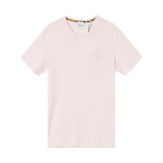 BURBERRY 博柏利 男士圆领短袖T恤 (粉色、L)