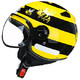 ZEUS 瑞狮 黄色小蜜蜂 摩托车头盔 半盔