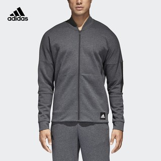 adidas 阿迪达斯 DM9549 男款夹克外套 (深麻灰/黑，M)