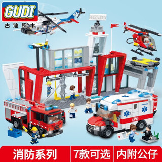 GUDI 古迪积木消防系列 9220 医疗救护车