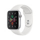 《北京券》Apple Watch Series 5智能手表（GPS款 44毫米银色铝金属表壳 白色运动型表带 MWVD2CH/A)