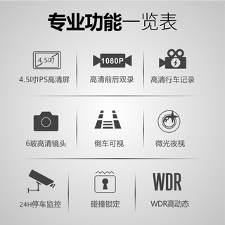 任我游 UC30 行车记录仪 前后双录