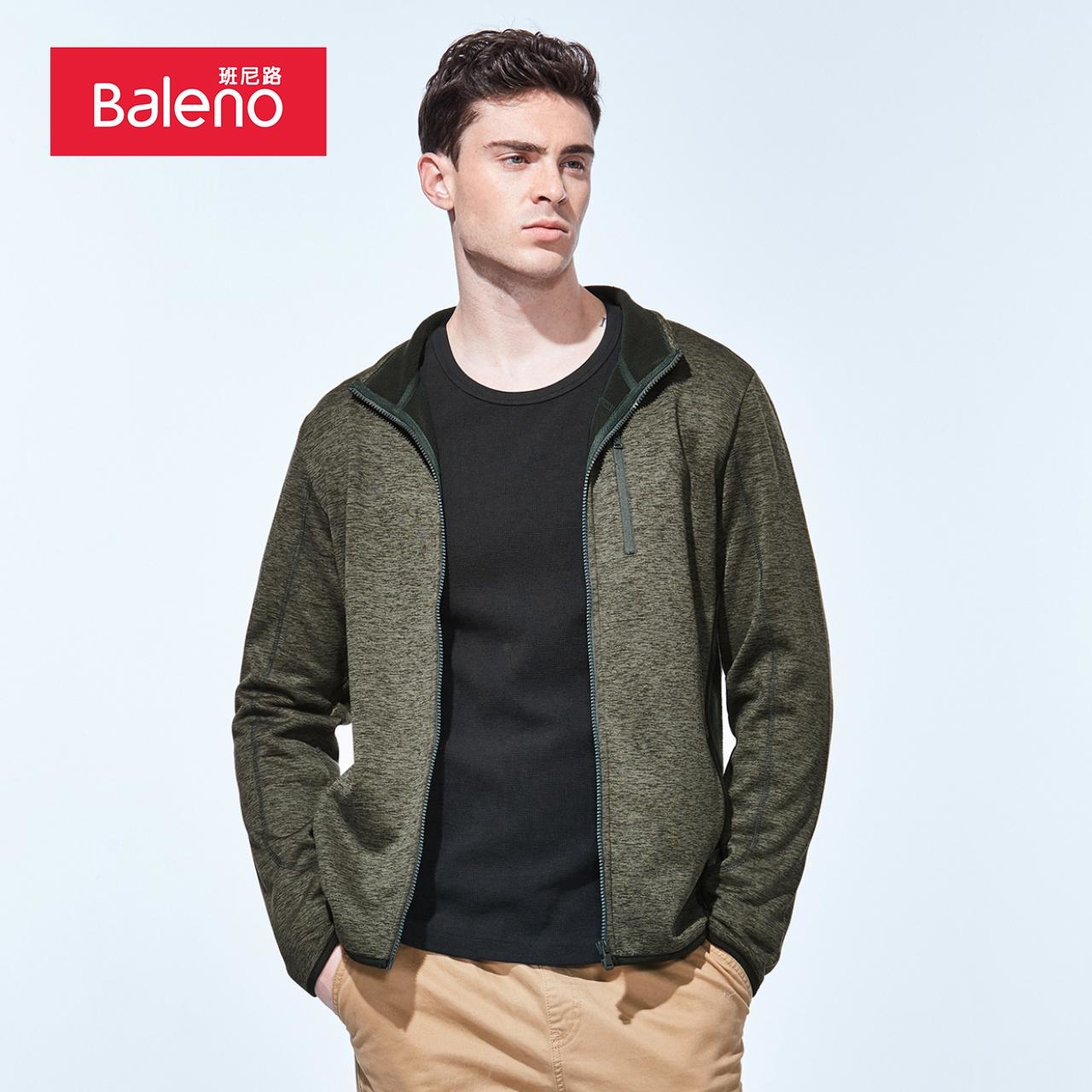 baleno班尼路03929男士加绒开衫