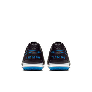 NIKE 耐克 Tiempo Legend 8 Pro TF 中性足球鞋 AT6136-004 黑白蓝 42.5