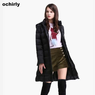 ochirly 欧时力 1JZ3334350 女士中长款羽绒服