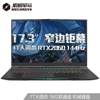 MECHREVO 机械革命 X9Ti-R 17.3英寸游戏本 (i7-9750H、1TB、16GB、RTX2060)