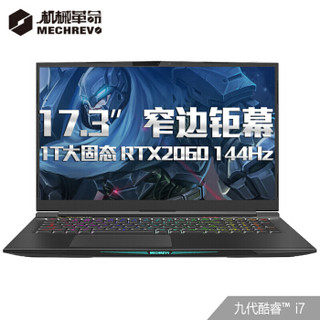 MECHREVO 机械革命 X9Ti-R 17.3英寸游戏本 (i7-9750H、1TB、16GB、RTX2060)