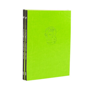 George Willsons 乔先生 智尚五只蜗牛 笔记本 (2本装、苹果绿、A5、软面抄、线装式装订)