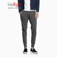 InteRight 男士运动休闲卫裤 (花灰、XL)