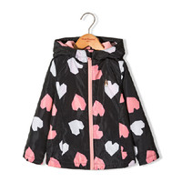 暇步士 女童加绒摇粒绒 风衣外套