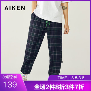 AiKEN 爱肯 AK319A-171208 男士复古格纹休闲长裤