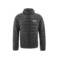 EMPORIO ARMANI 阿玛尼 男士白鸭绒轻薄立领拉链羽绒服8NPB01-PN29Z-1200 黑色L