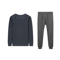 MAXWIN 马威 男士咖啡炭+5℃条纹倍暖内衣套装