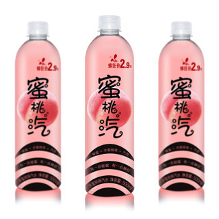 依能 蜜桃汽 添加蜂蜜 水蜜桃果味汽水饮料 500ml*24 塑包量贩装