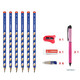 STABILO 思笔乐 324 右手洞洞铅笔 6支装 送中性笔+橡皮+卷笔刀 *11件