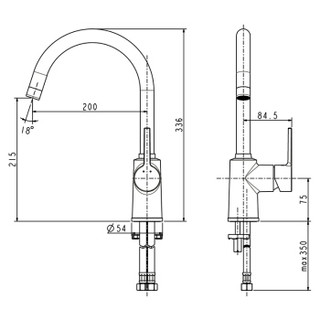 American Standard 美标 FFAS5625 希丽亚台式厨房龙头