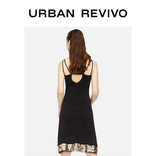 URBAN REVIVO WG29R9FE2000 女士吊带针织连衣裙