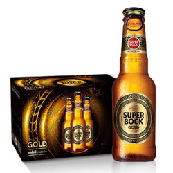 SUPER BOCK 超级波克 GOLD金啤 进口啤酒 200ml*24瓶 年货送礼整箱装 葡萄牙原装