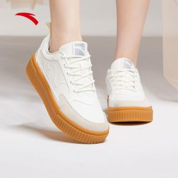 安踏女款板鞋时尚透气简约舒适耐磨减震潮流女运动鞋922018050