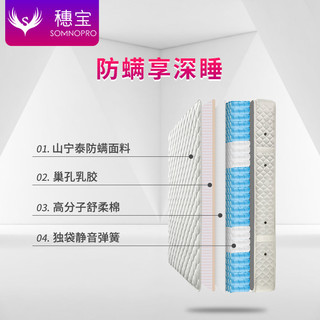 SOMNOPRO 穗宝 琪纬迪 乳胶独袋弹簧床垫 1.8*2.0m*20cm