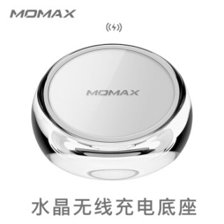 MOMAX 摩米士 Qi无线快充充电底座 水晶款 +18W QC3.0充电头