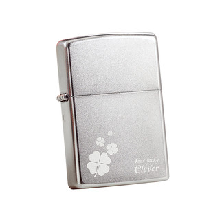 ZIPPO 之宝 缎纱四叶草 打火机