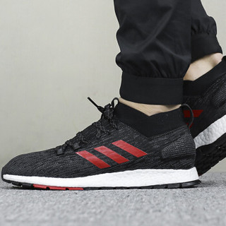 阿迪达斯 ADIDAS 中性 跑步系列 PureBOOST RBL CW 运动 跑步鞋 G26430黑色浅猩红 41码 UK7.5码