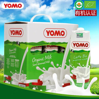 YOMO 优睦 有机部分脱脂牛奶 1L/盒