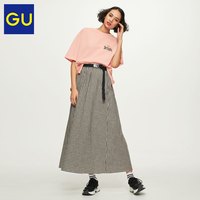 GU 极优 315446 女士印花T恤（五分袖） 