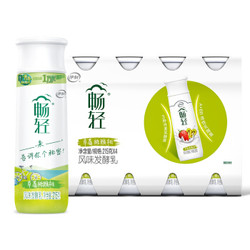 舒化 yili 伊利 畅轻PET 草莓猕猴桃 215g*4 瓶