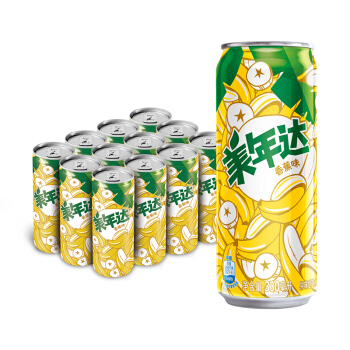 MIRINARA 美年达 香蕉味汽水 林彦俊个人限定罐  330ml*12听