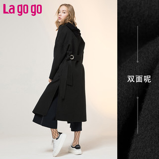 La·go·go 拉谷谷 GCDD33XM18 女士双面呢大衣