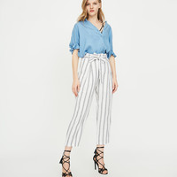 ONLY 118250506 女士条纹休闲裤