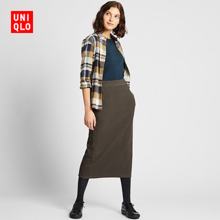 UNIQLO 优衣库 421915  女士罗纹紧身长裙 